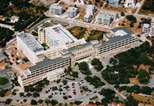 Aerial photo of the hospital
